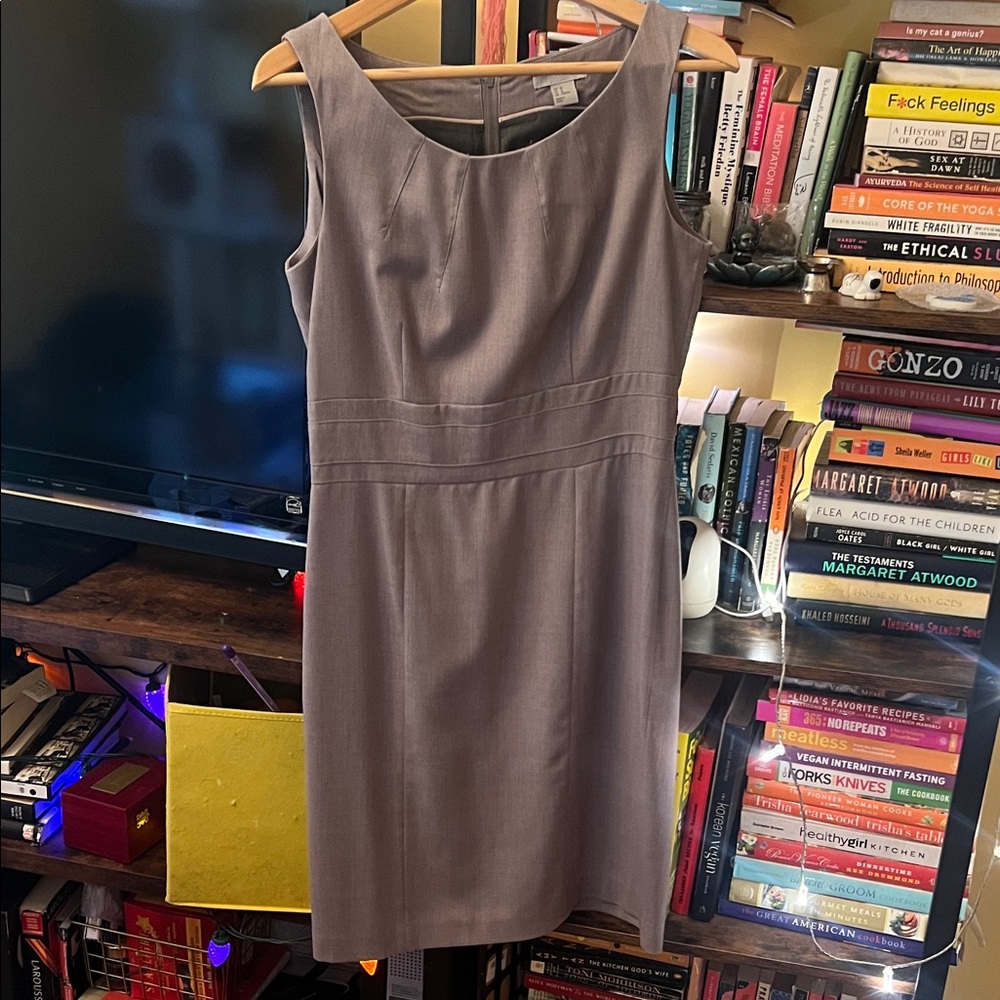 H&M medium grey shift dress.